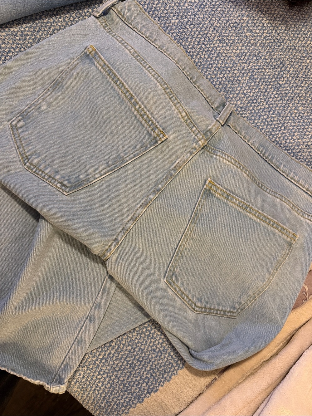 Light Wash Women's Jeans - Classic High-Rise Flare Leg - Picture 3 of 4